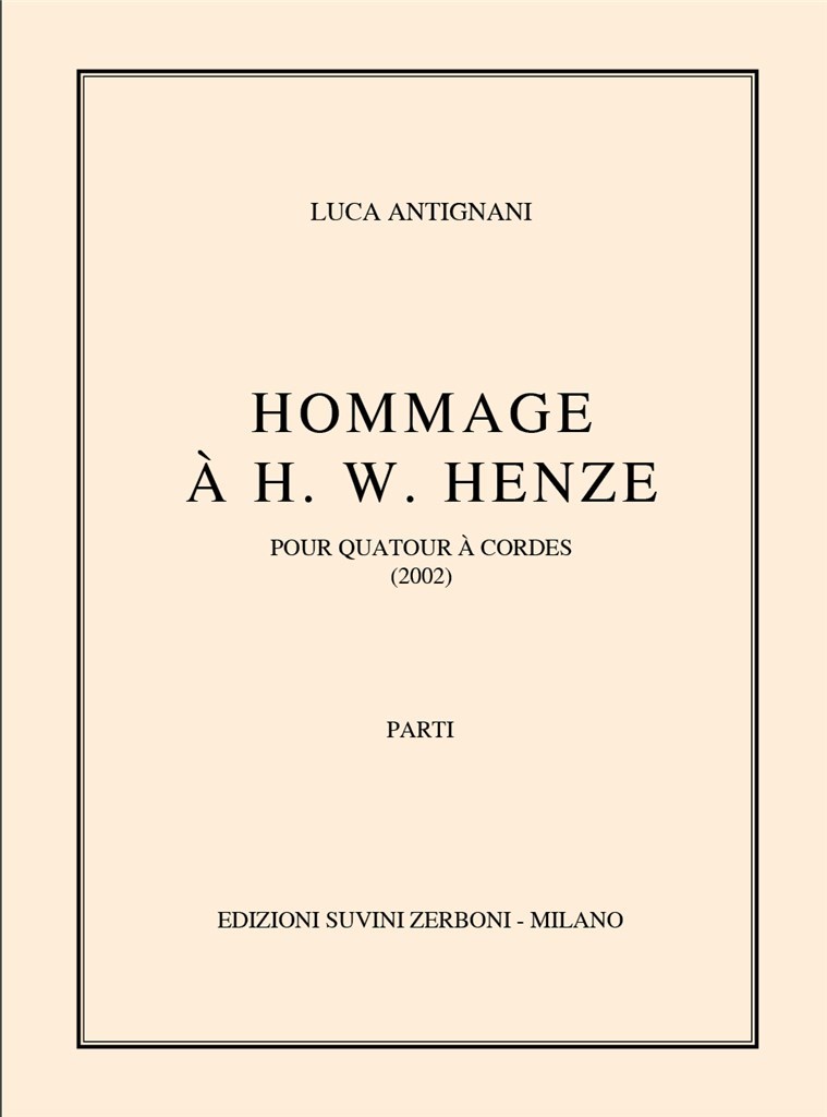 Hommage A Henze